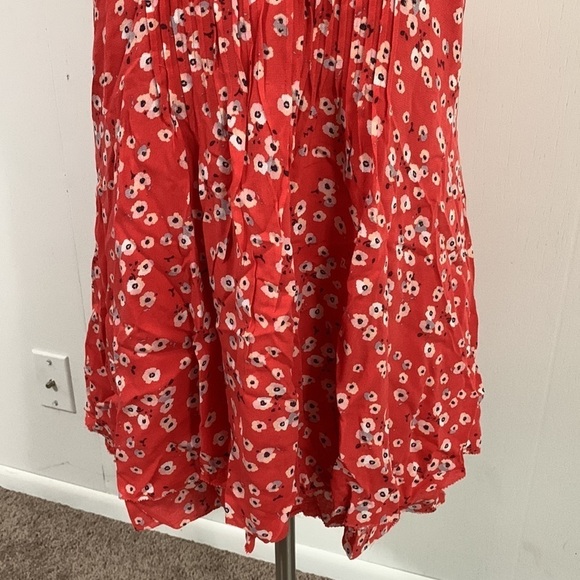 Sanctuary Minidress adjustable spaghetti strap lined gathered extra ruffle bottm - Picture 3 of 7